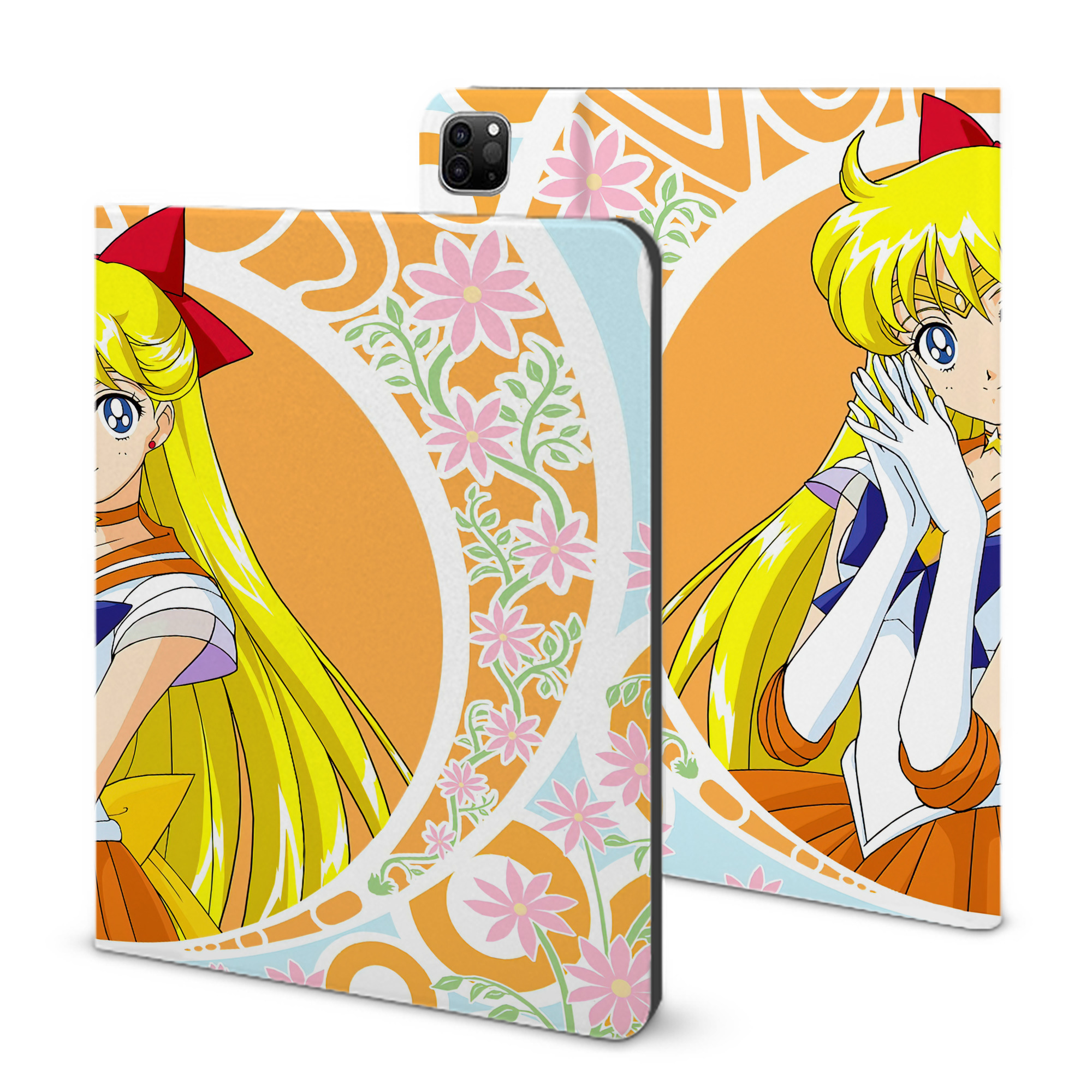 （画像用） 美少女戦士セーラームーン Sailor Moon IPad ケース ブック型 PUレザー TPU 耐衝撃 軽量 薄型 ペン収納なし 全面保護 IPad 各モデル対応